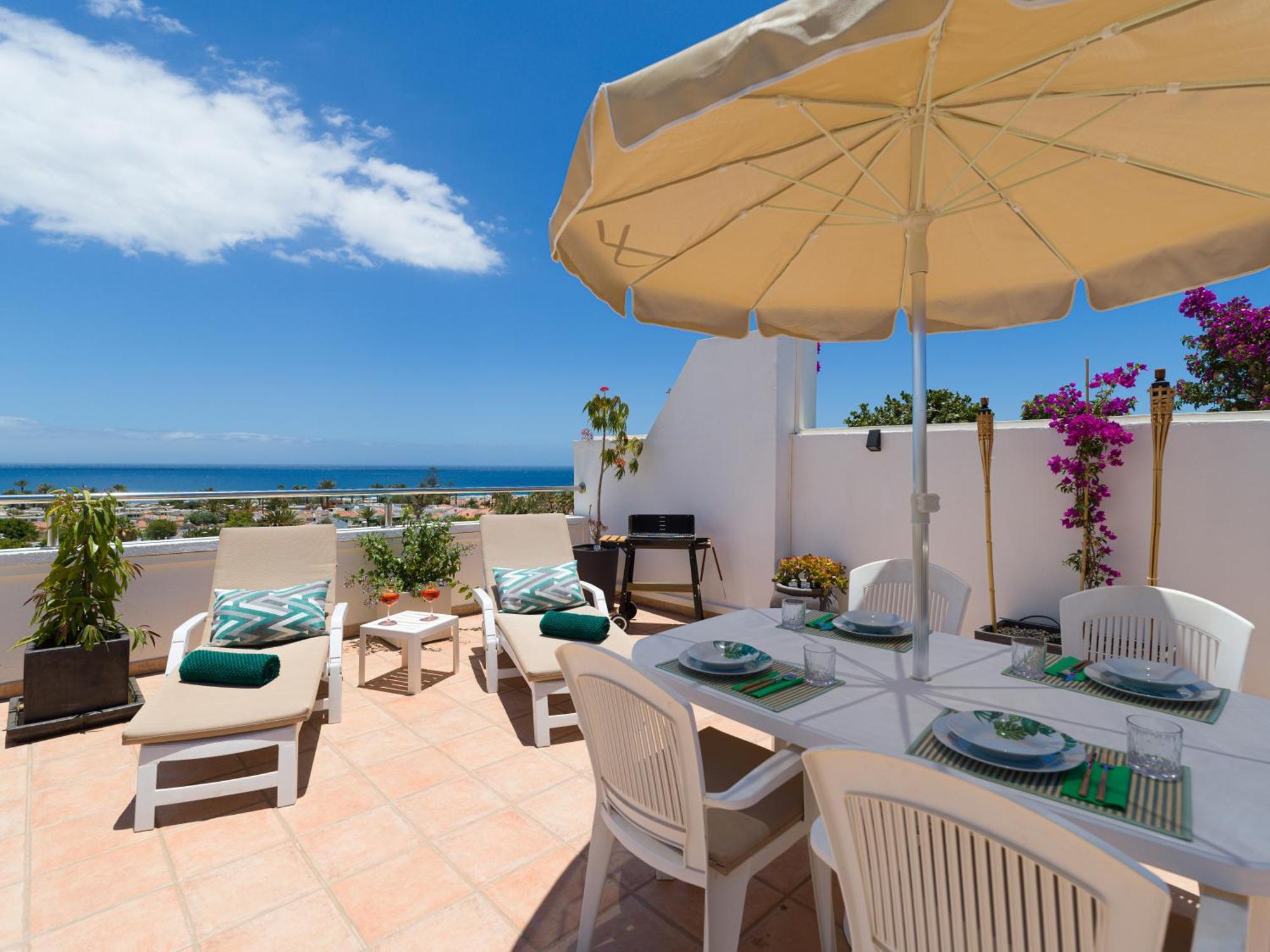Casa Lex I Ocean & Sunrise Panorama I Steps From Dunes And Beach I Private 50 Sqm Terrace I Pool Maspalomas  Exteriér fotografie