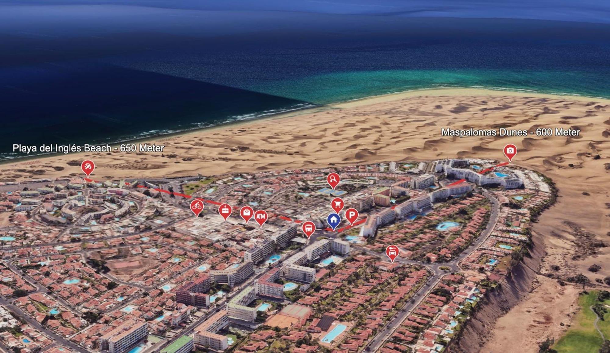 Casa Lex I Ocean & Sunrise Panorama I Steps From Dunes And Beach I Private 50 Sqm Terrace I Pool Maspalomas  Exteriér fotografie